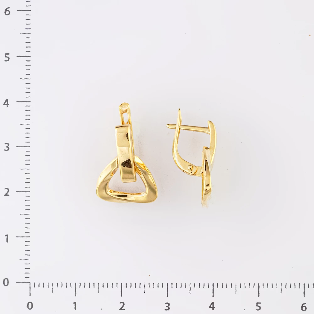 Серьги из желтого золота 585 пробы