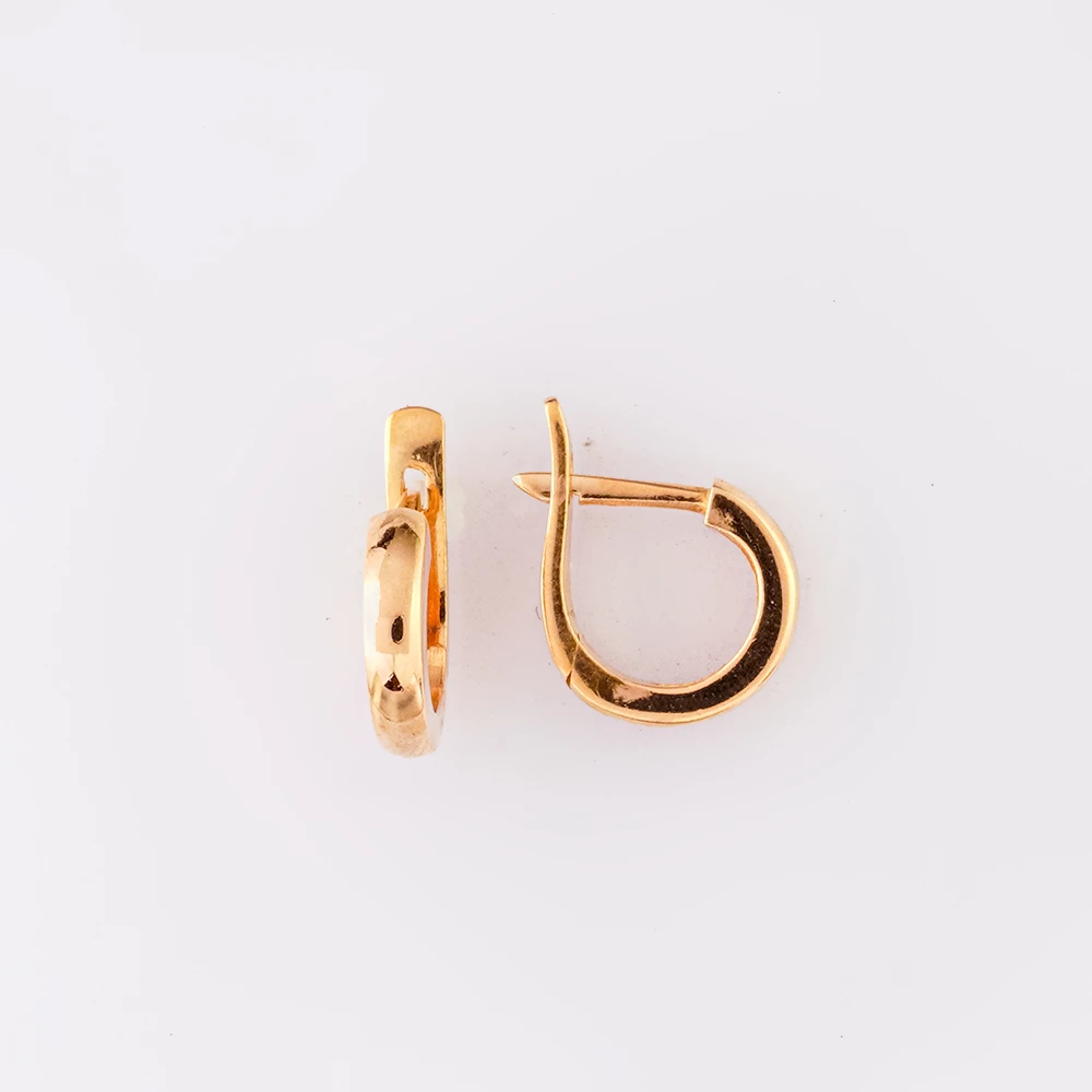 Серьги из красного золота 585 пробы