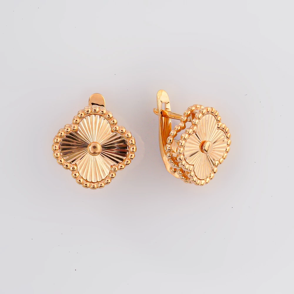 Серьги из красного золота 585 пробы
