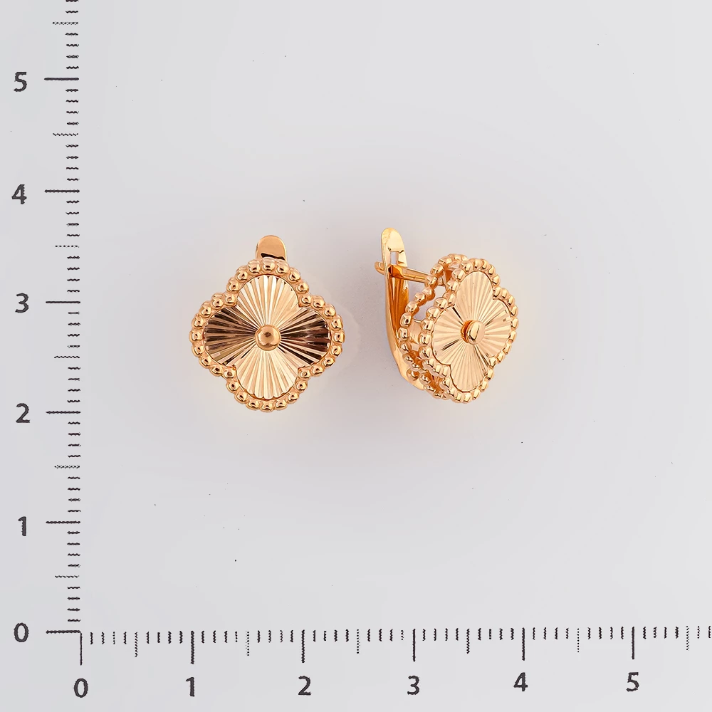 Серьги из красного золота 585 пробы