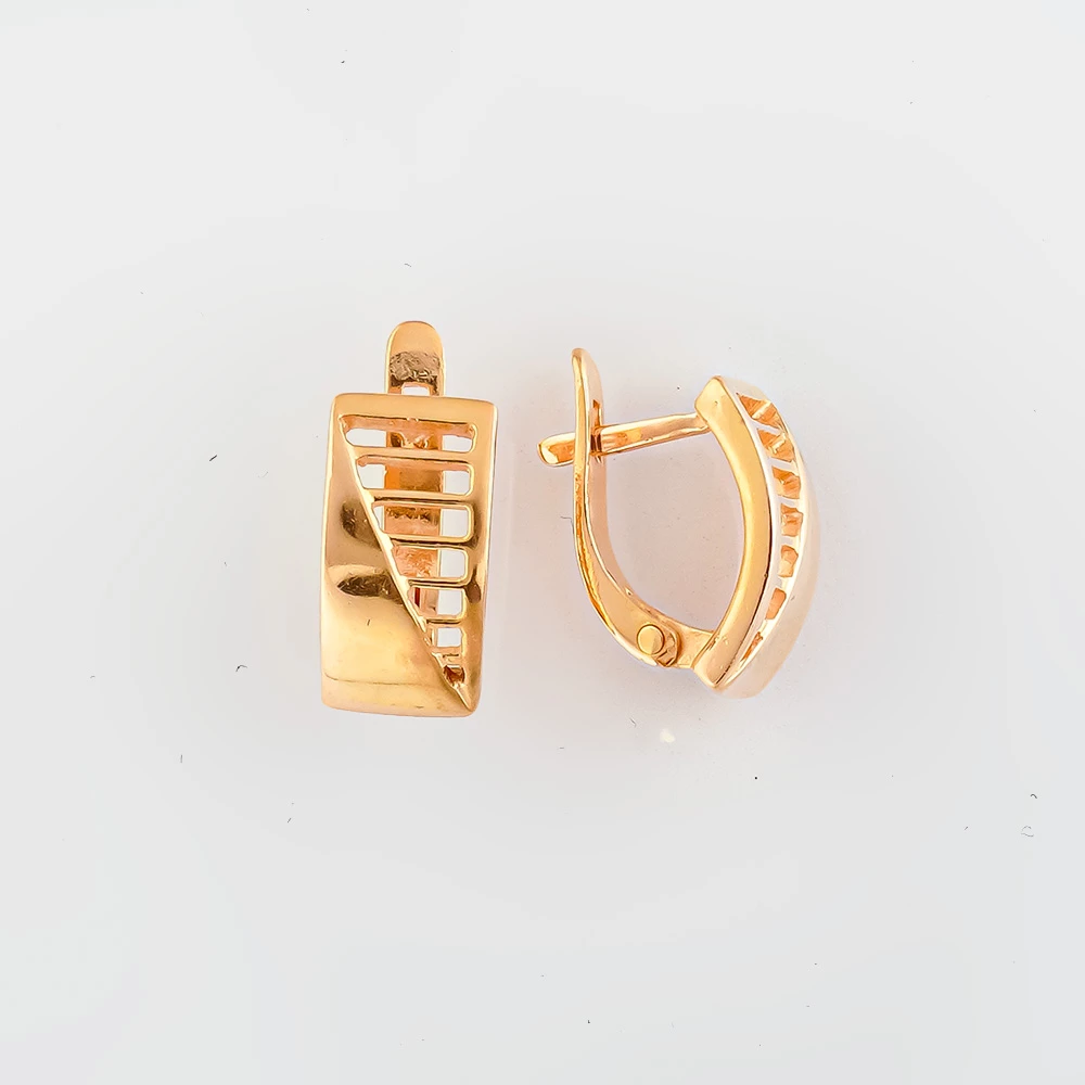 Серьги из красного золота 585 пробы
