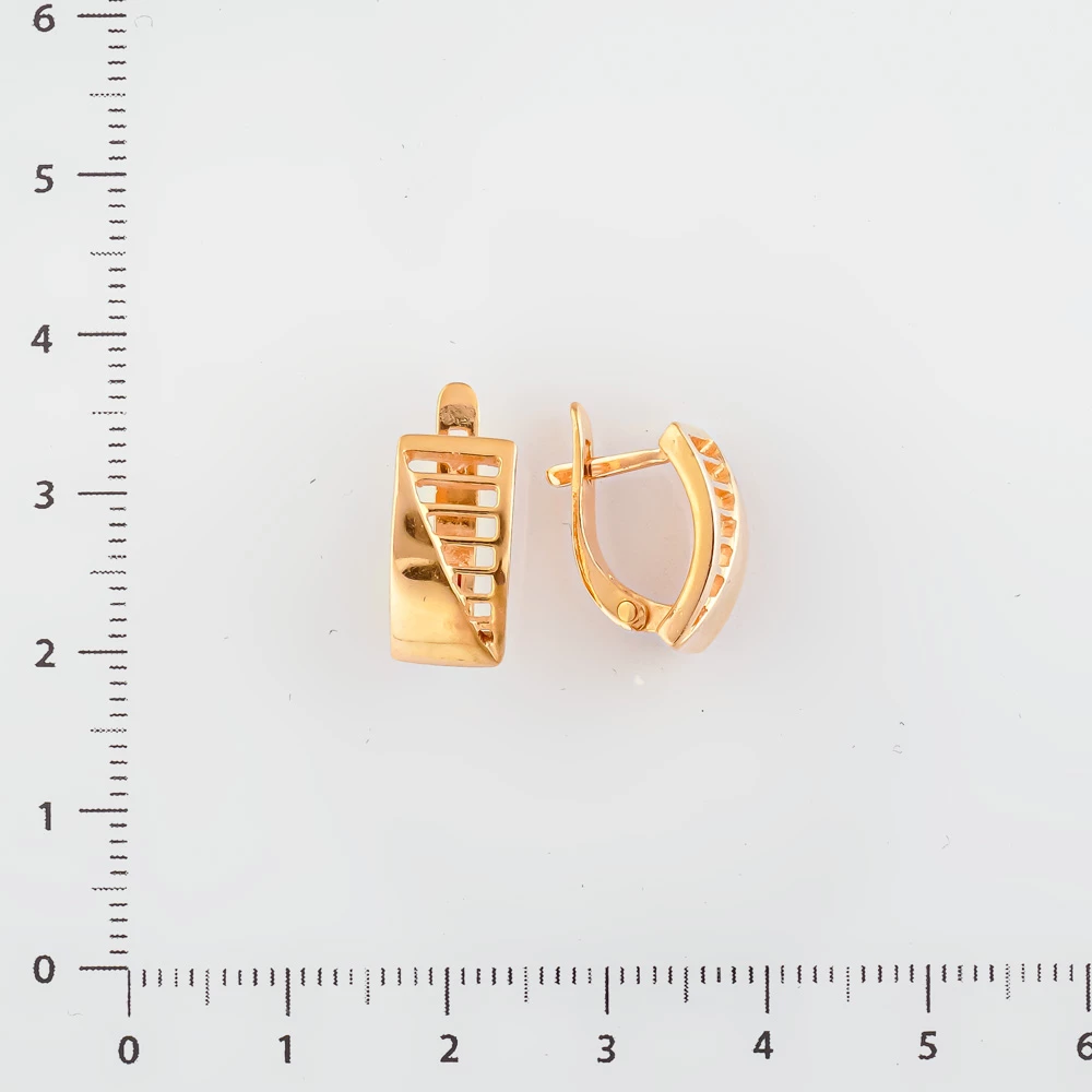 Серьги из красного золота 585 пробы