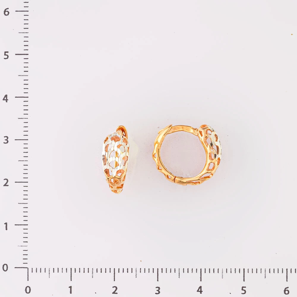 Серьги из красного золота 585 пробы