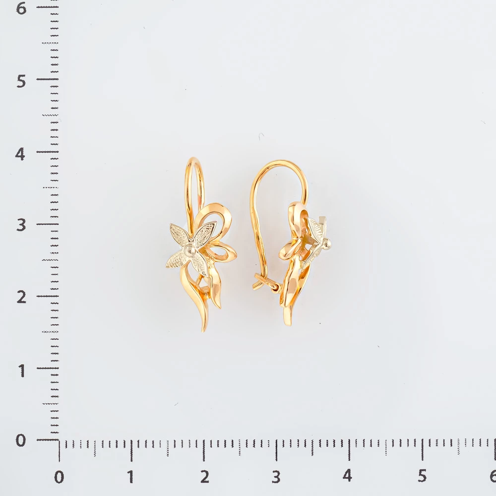 Серьги из красного золота 585 пробы