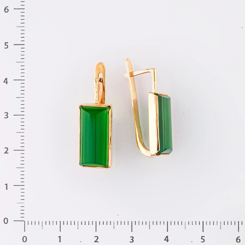 Серьги из красного золота 585 пробы
