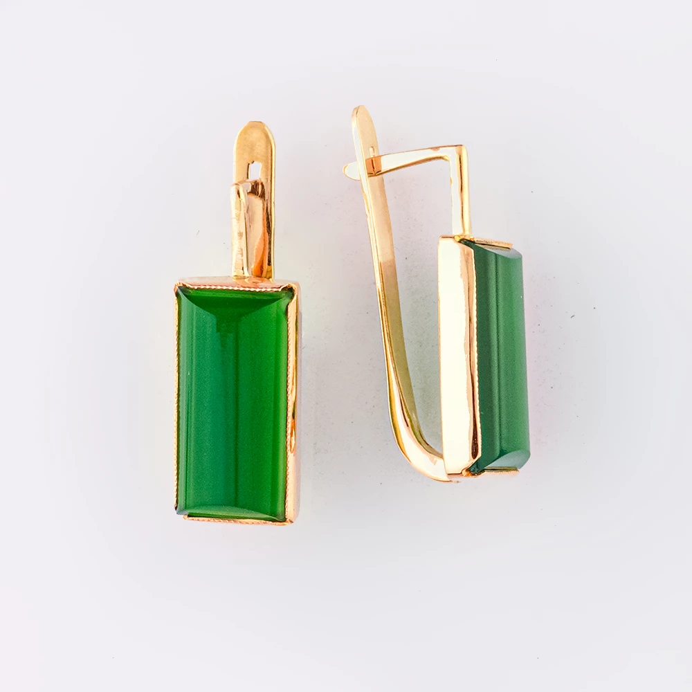 Серьги из красного золота 585 пробы