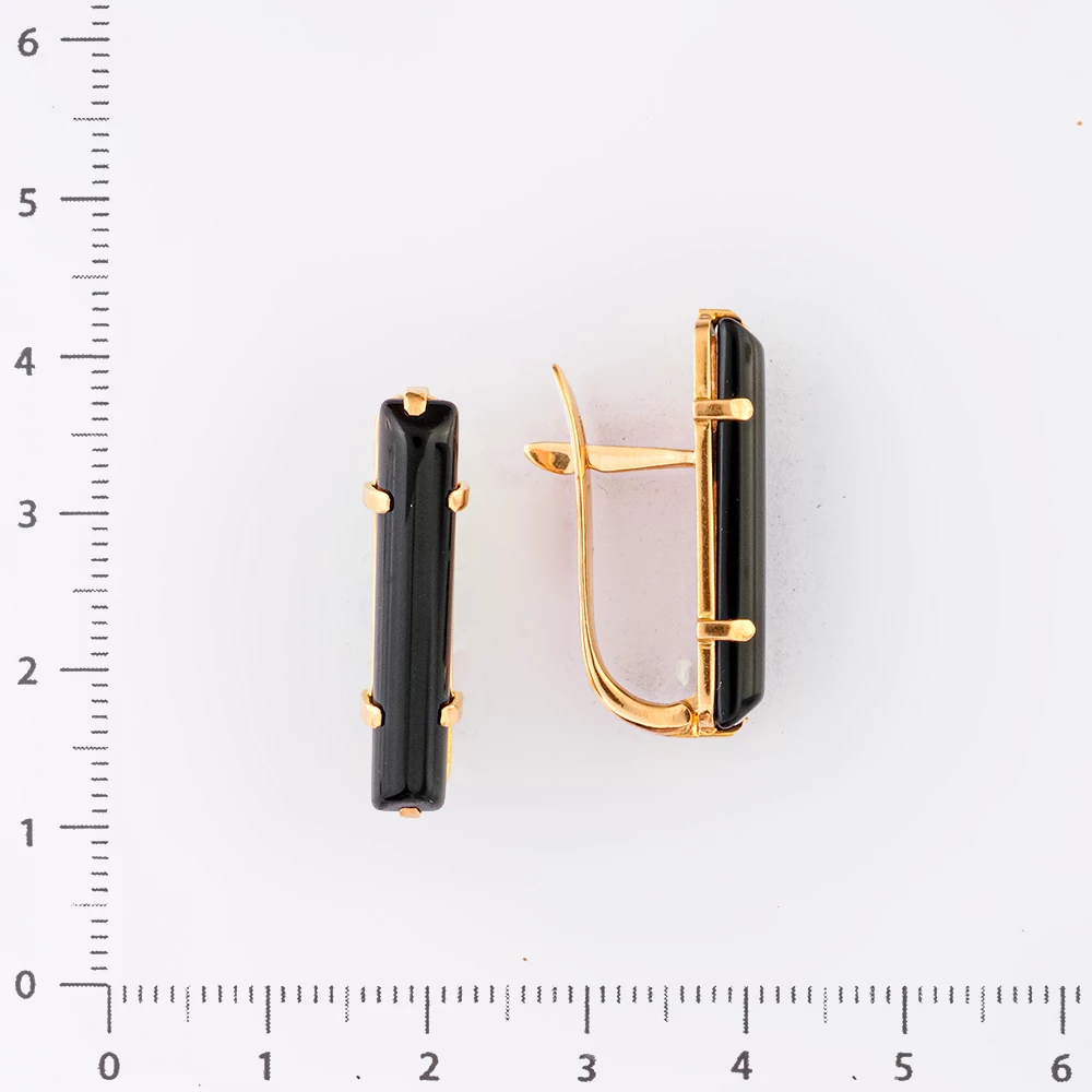 Серьги из красного золота 585 пробы