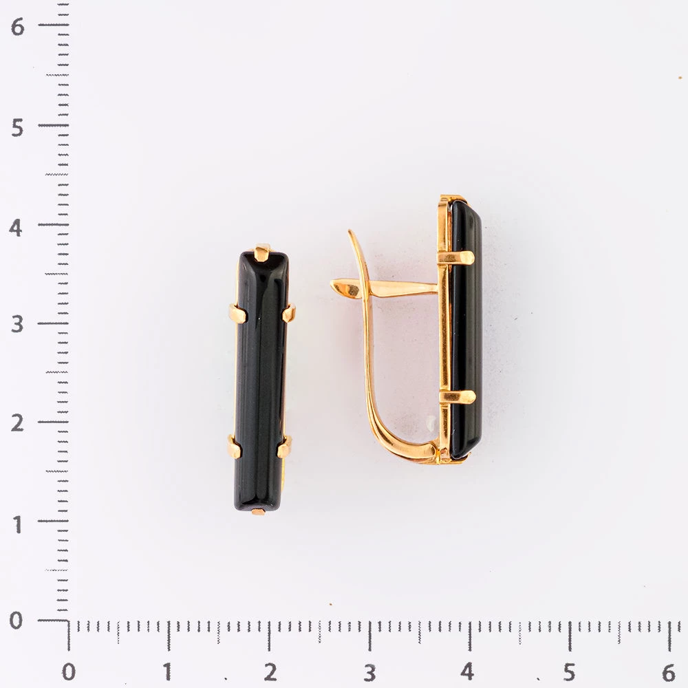 Серьги из красного золота 585 пробы
