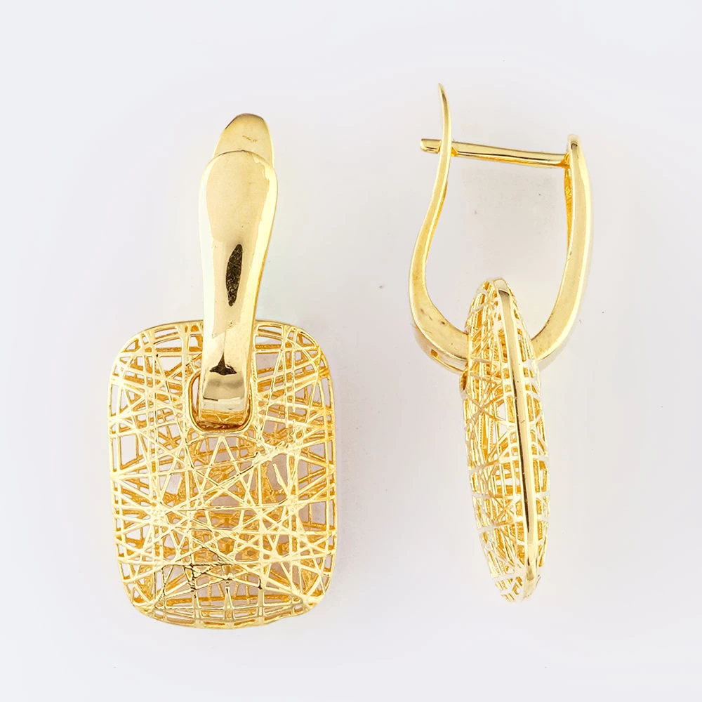 Серьги из желтого золота 585 пробы