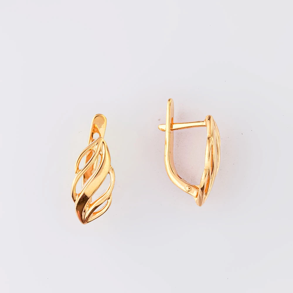Серьги из красного золота 585 пробы