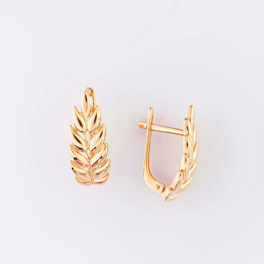 Серьги из красного золота 585 пробы