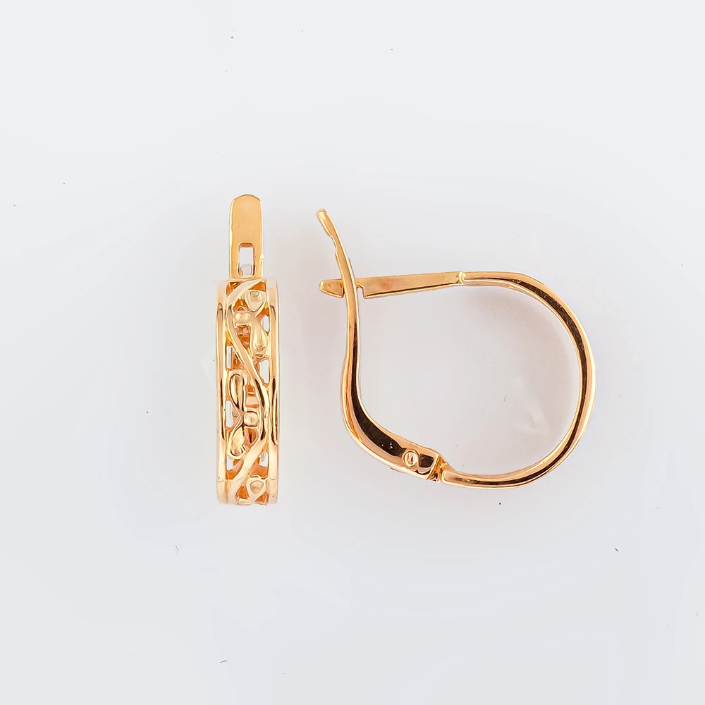 Серьги из красного золота 583 пробы