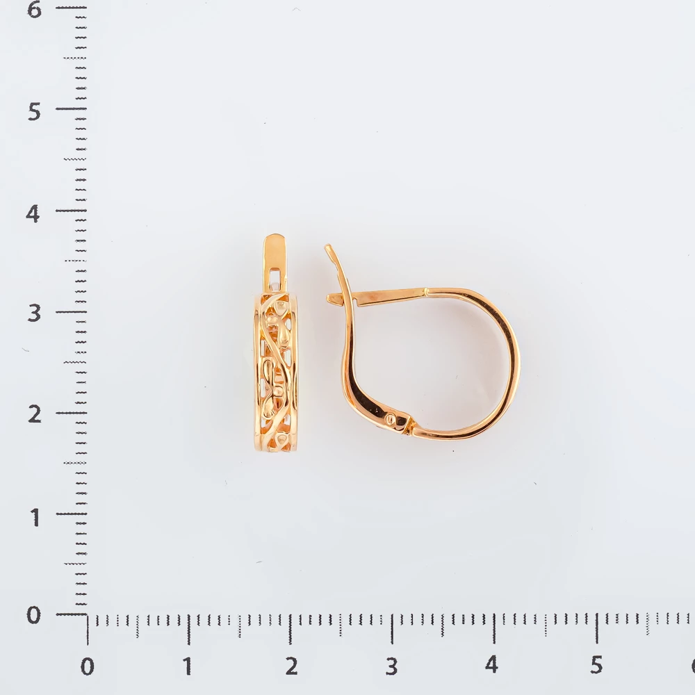 Серьги из красного золота 583 пробы