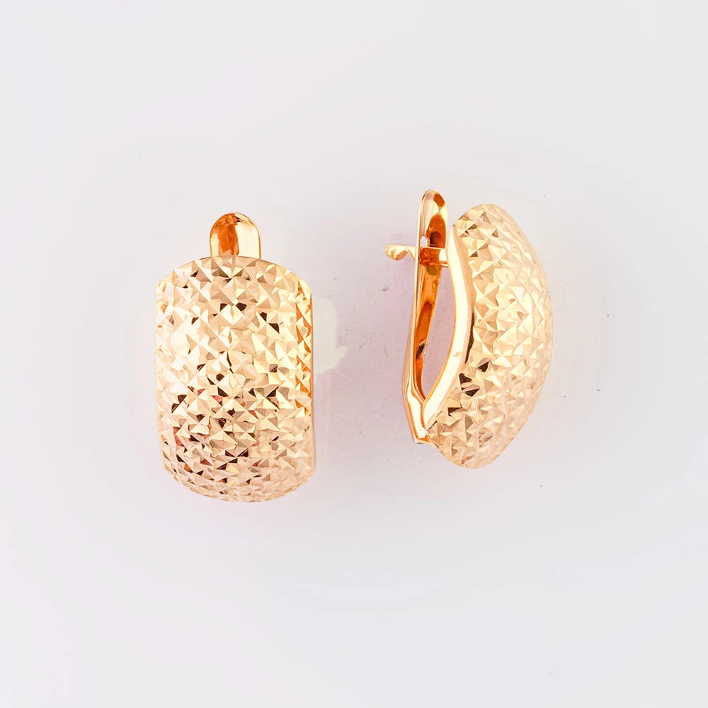 Серьги из красного золота 585 пробы