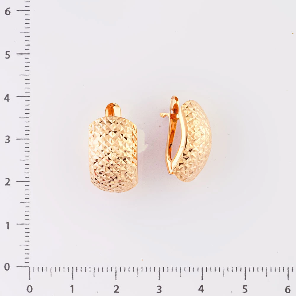 Серьги из красного золота 585 пробы
