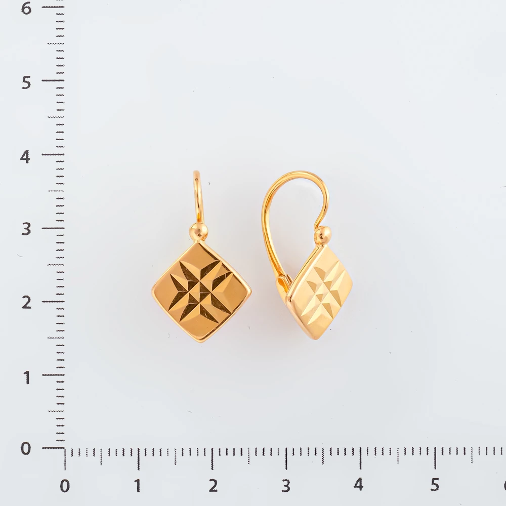 Серьги из красного золота 583 пробы