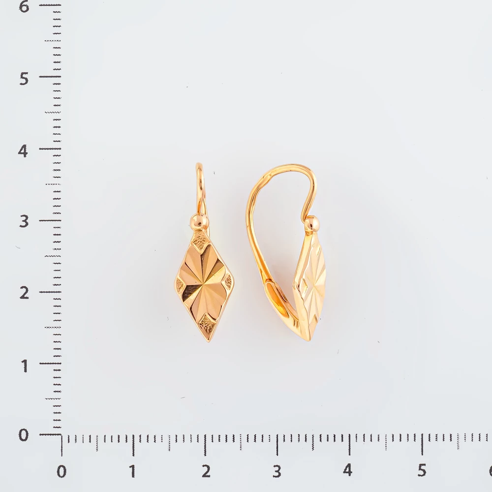 Серьги из красного золота 583 пробы