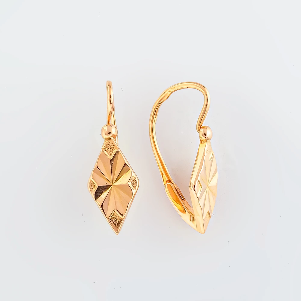 Серьги из красного золота 583 пробы