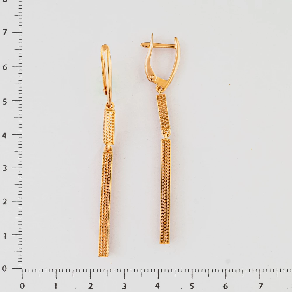 Серьги из красного золота 585 пробы