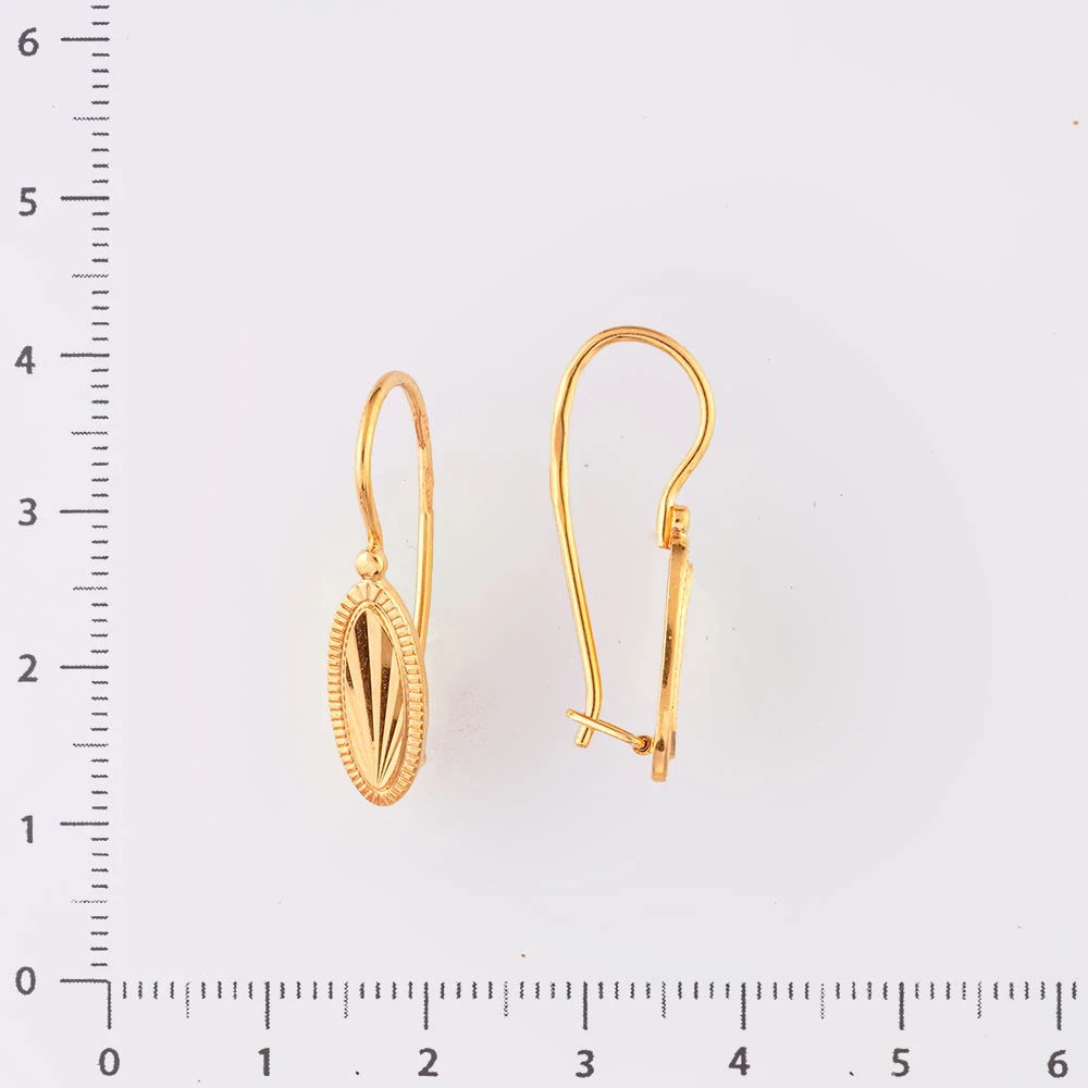 Серьги из красного золота 585 пробы