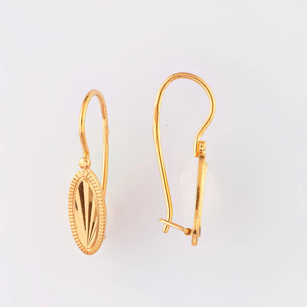 Серьги из красного золота 585 пробы