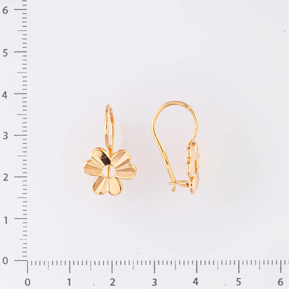 Серьги из красного золота 583 пробы