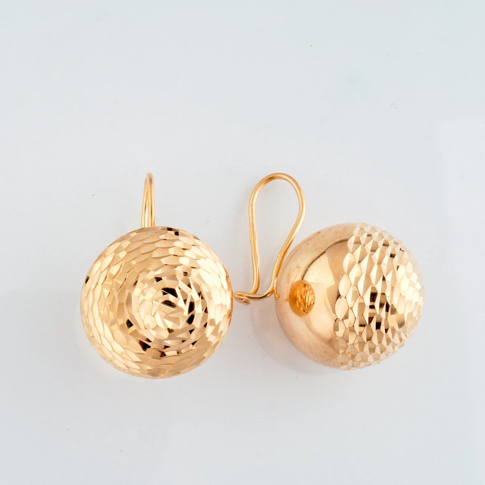 Серьги из красного золота 585 пробы