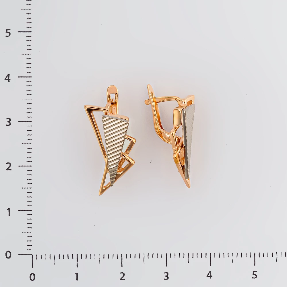 Серьги из красного золота 585 пробы