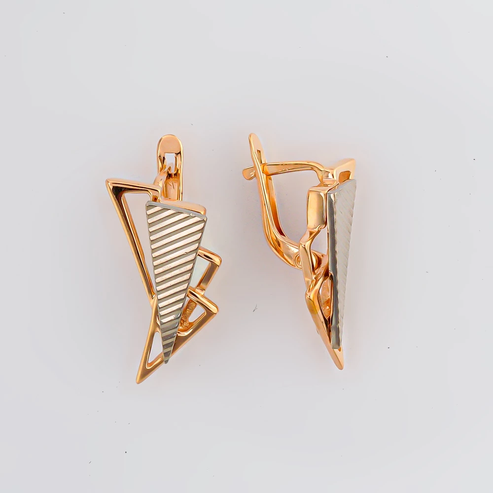 Серьги из красного золота 585 пробы