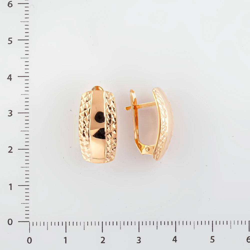 Серьги из красного золота 585 пробы