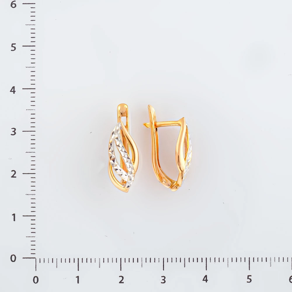 Серьги из красного золота 585 пробы