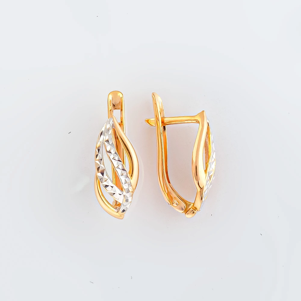 Серьги из красного золота 585 пробы