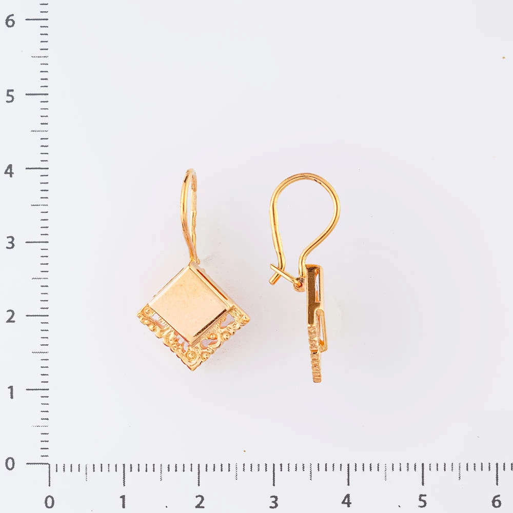 Серьги из красного золота 583 пробы