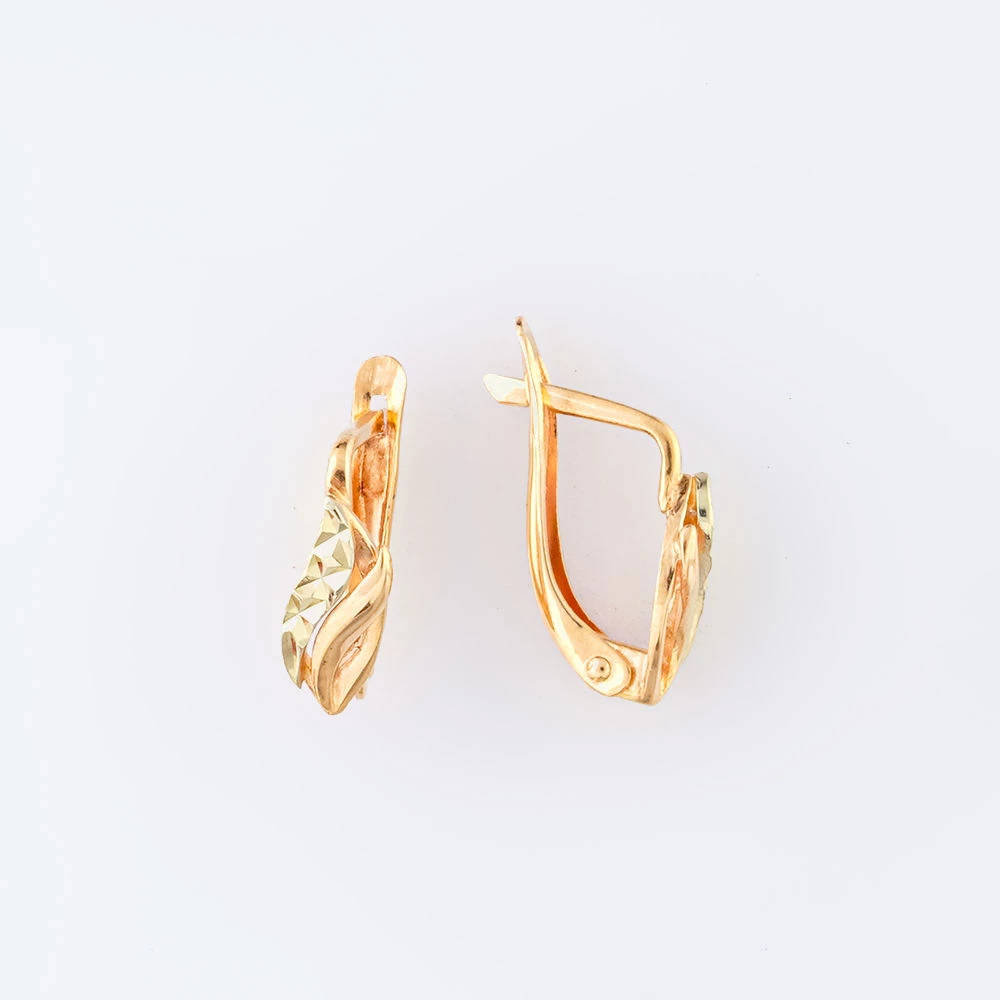 Серьги из красного золота 585 пробы