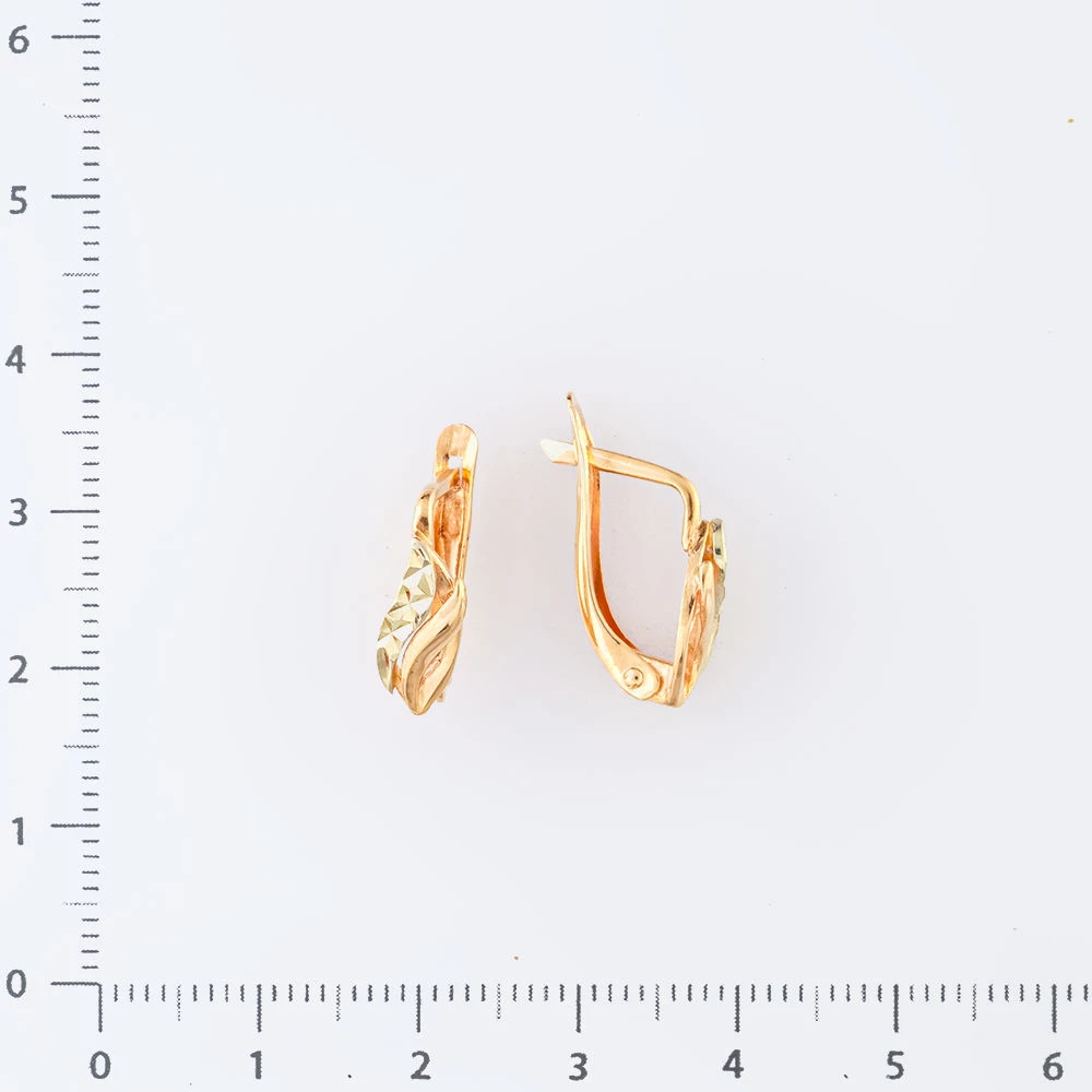 Серьги из красного золота 585 пробы