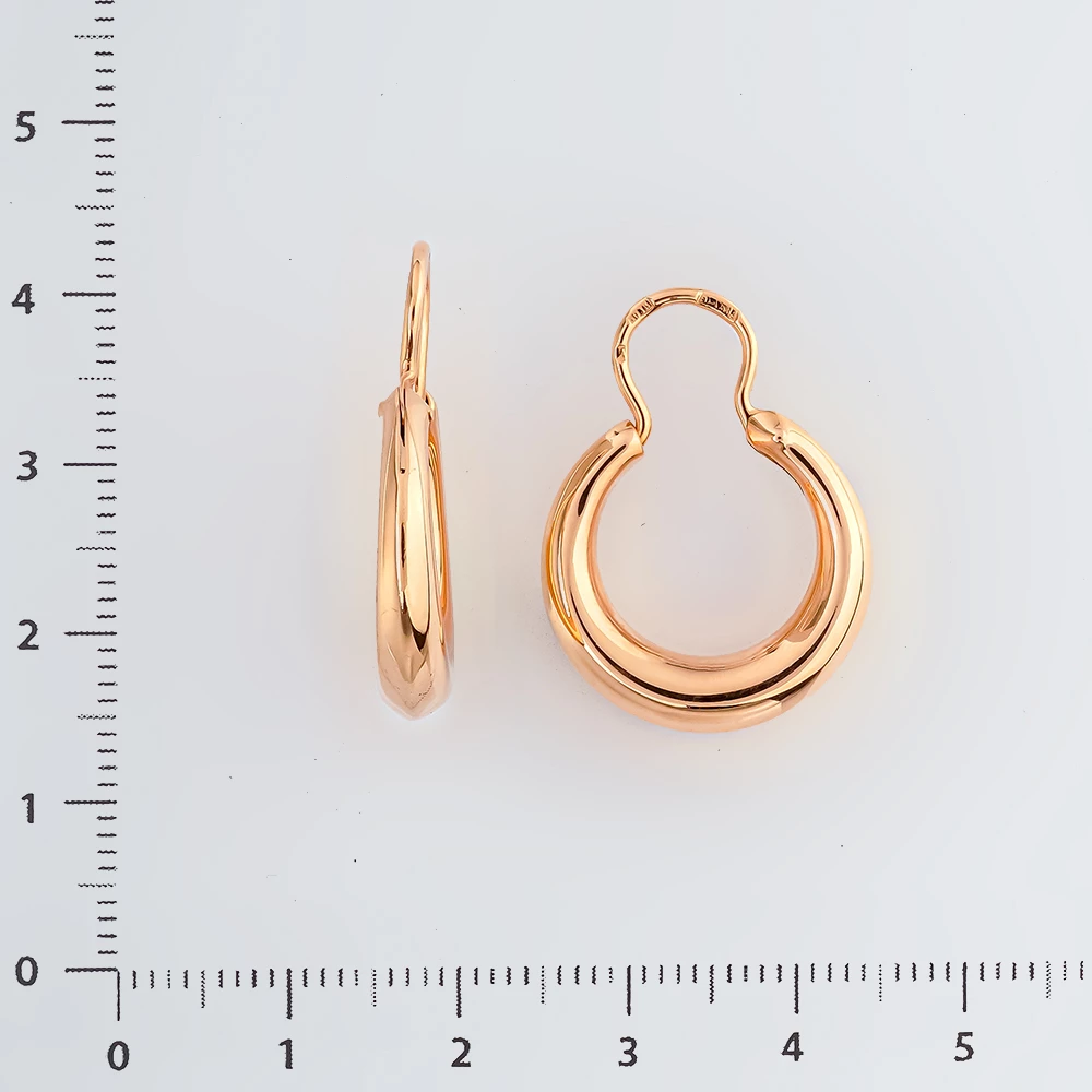 Серьги из красного золота 583 пробы