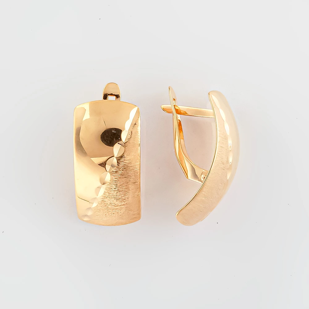 Серьги из красного золота 585 пробы