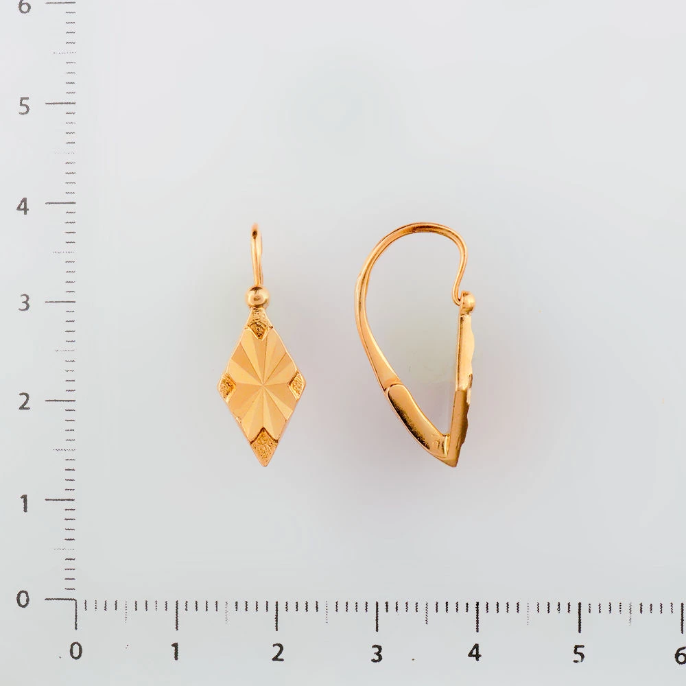 Серьги из красного золота 583 пробы