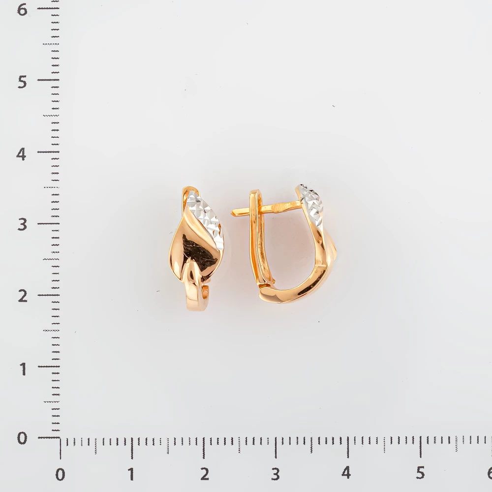 Серьги из красного золота 585 пробы