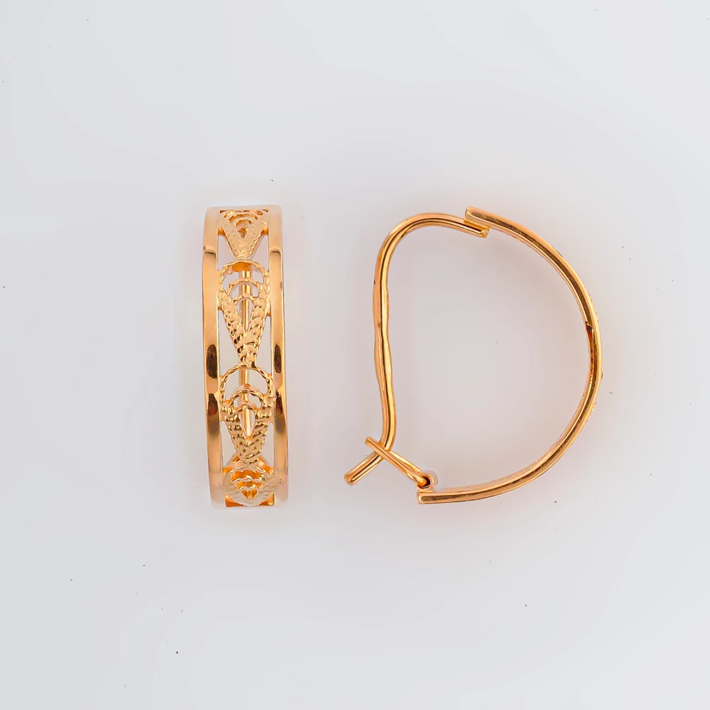 Серьги из красного золота 585 пробы