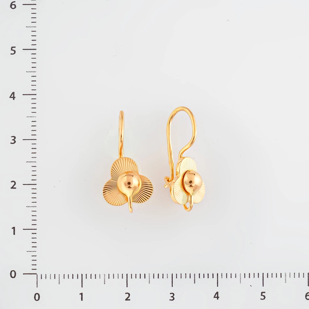 Серьги из красного золота 583 пробы