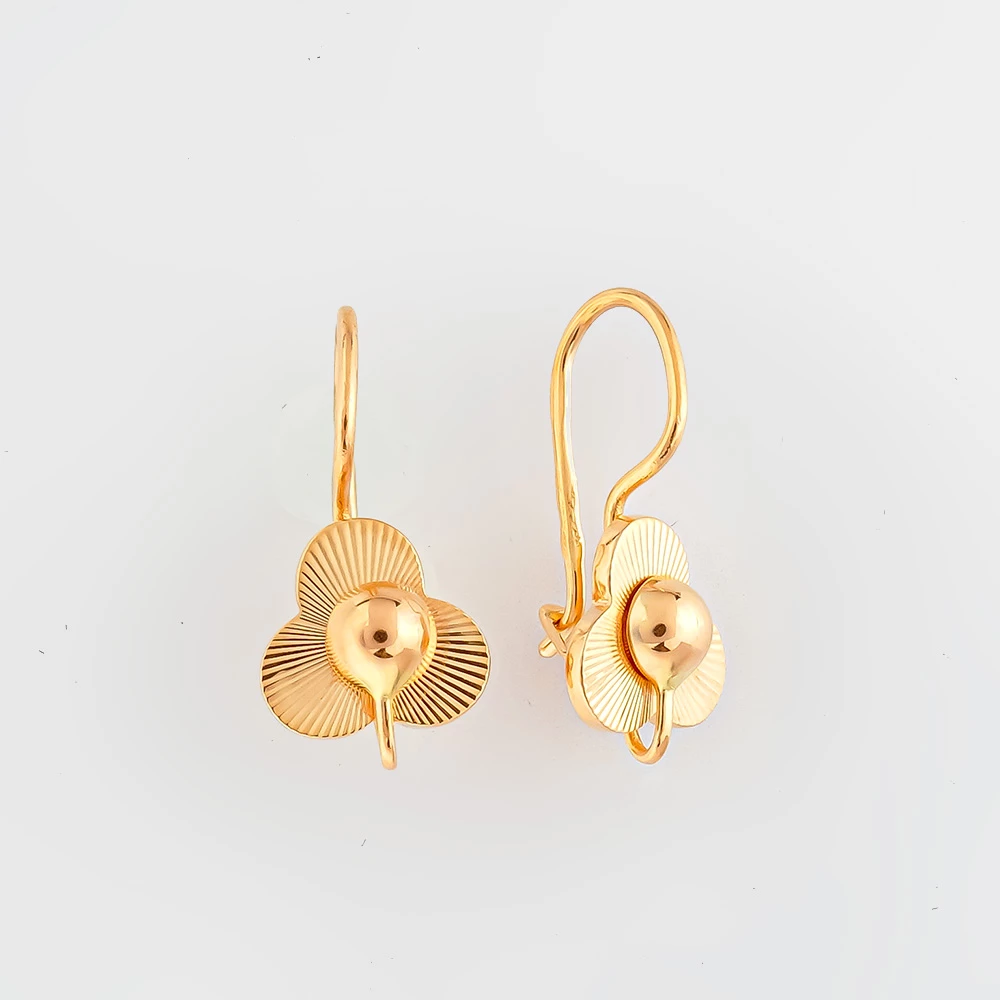 Серьги из красного золота 583 пробы