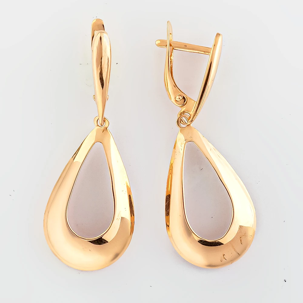 Серьги из красного золота 585 пробы