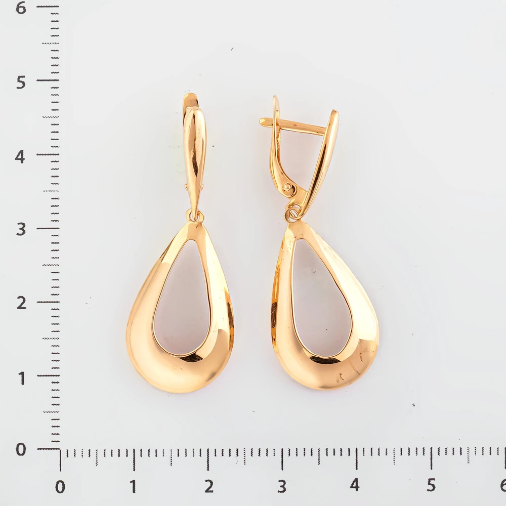 Серьги из красного золота 585 пробы