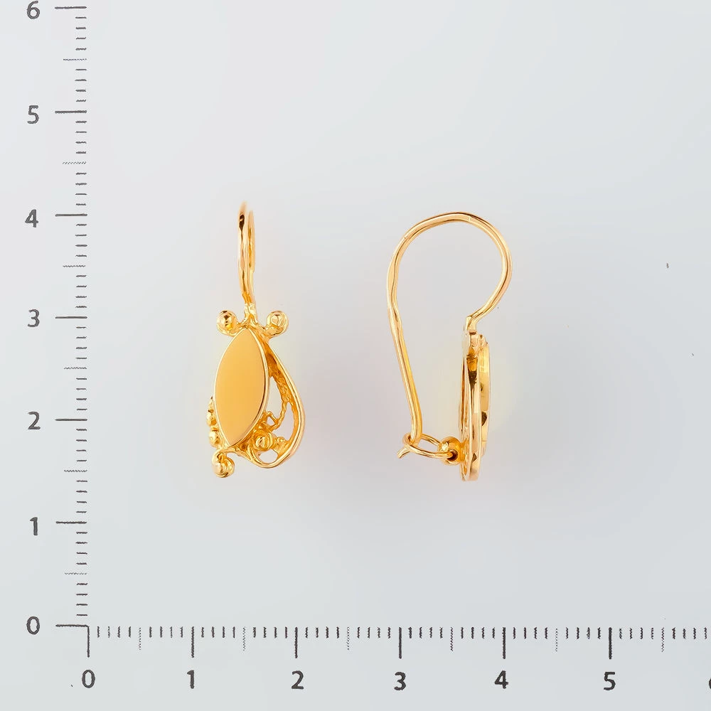 Серьги из красного золота 583 пробы