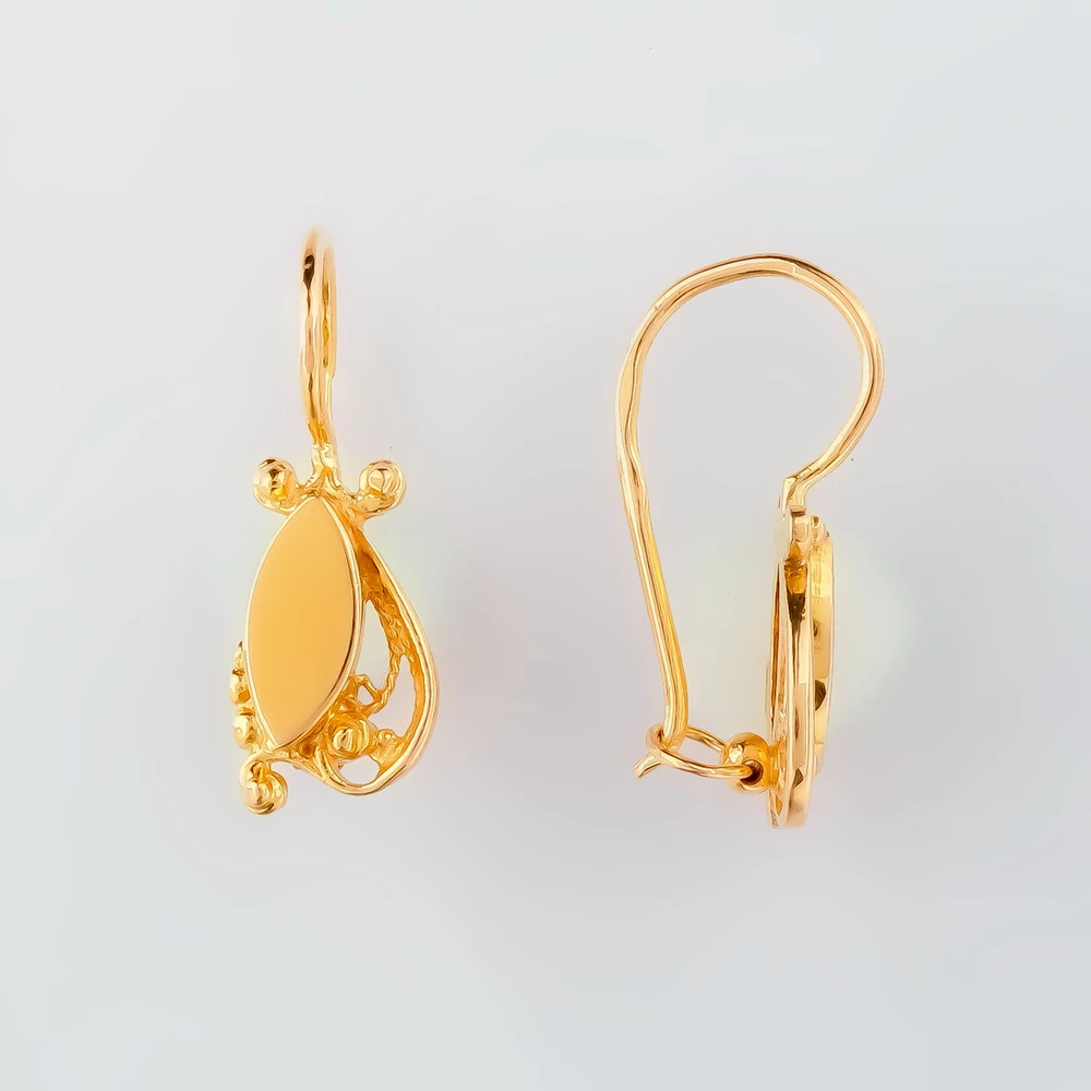 Серьги из красного золота 583 пробы