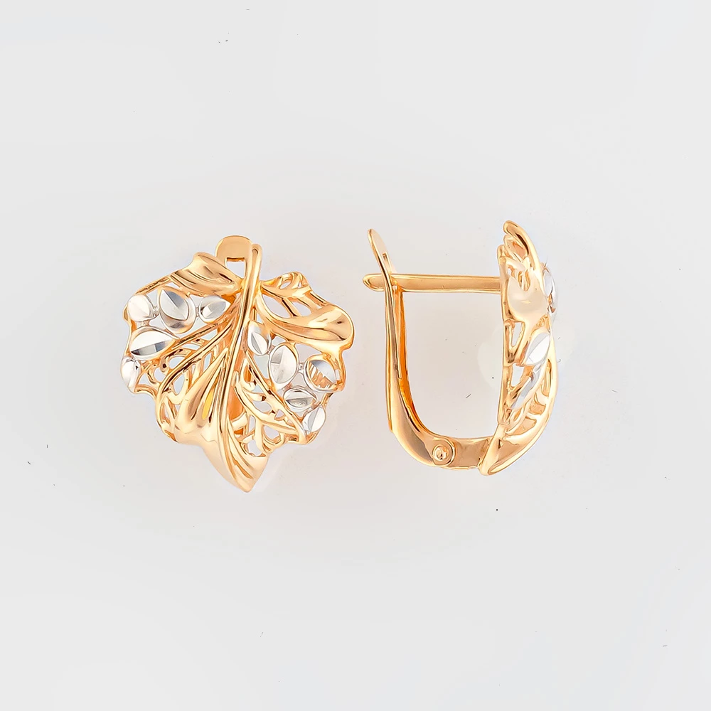 Серьги из красного золота 585 пробы