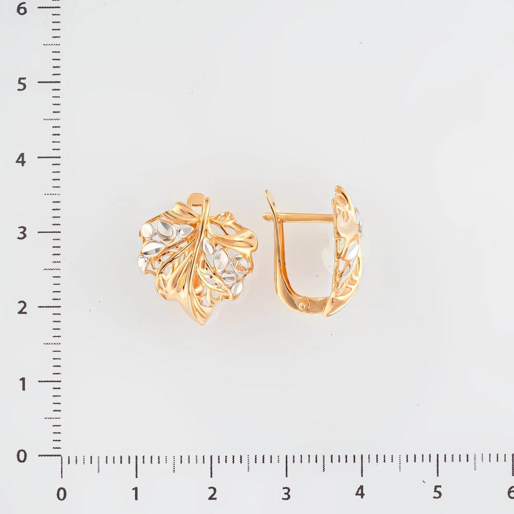 Серьги из красного золота 585 пробы