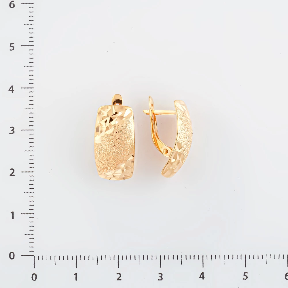 Серьги из красного золота 585 пробы