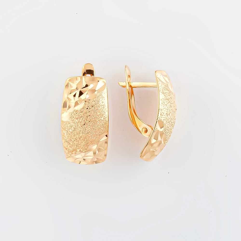 Серьги из красного золота 585 пробы